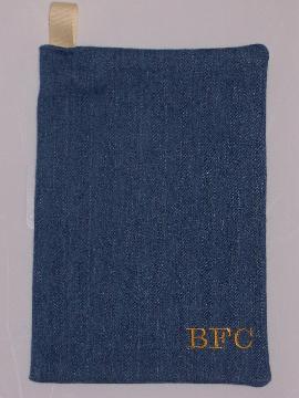 Denim Dude Siesta Sack w/MONOGRAM - $27 Shipping Included